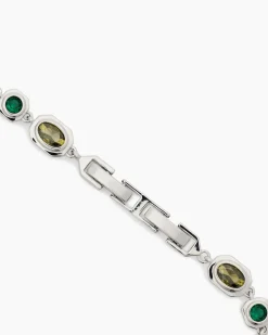 Armband mit Zirkonia, bunt