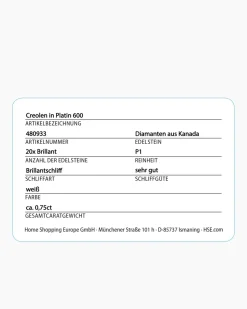 Brillant-Creolen 0,75 ct