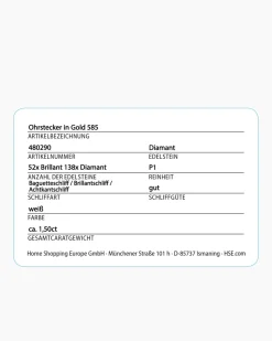 Brillant-Ohrstecker mit Diamanten 1,50 ct