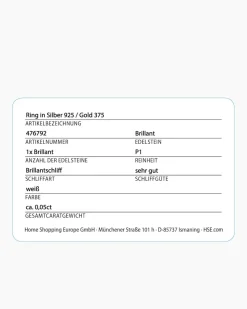 Brillantring 0,05 ct