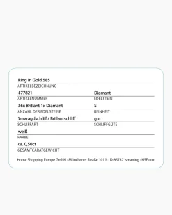 Brillantring 0,50 ct