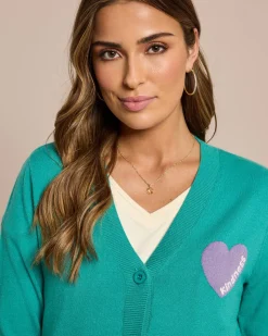 Cardigan mit Herz-Notiz
