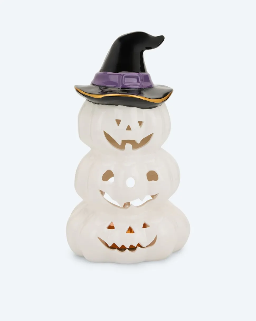 Halloween LED Keramik Kürbis
