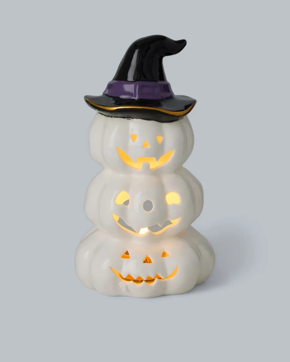 Halloween LED Keramik Kürbis