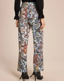 Jerseyhose mit Paisleydruck