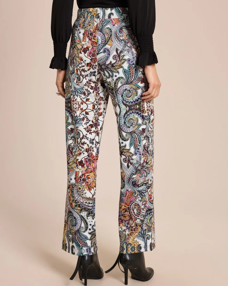 Jerseyhose mit Paisleydruck
