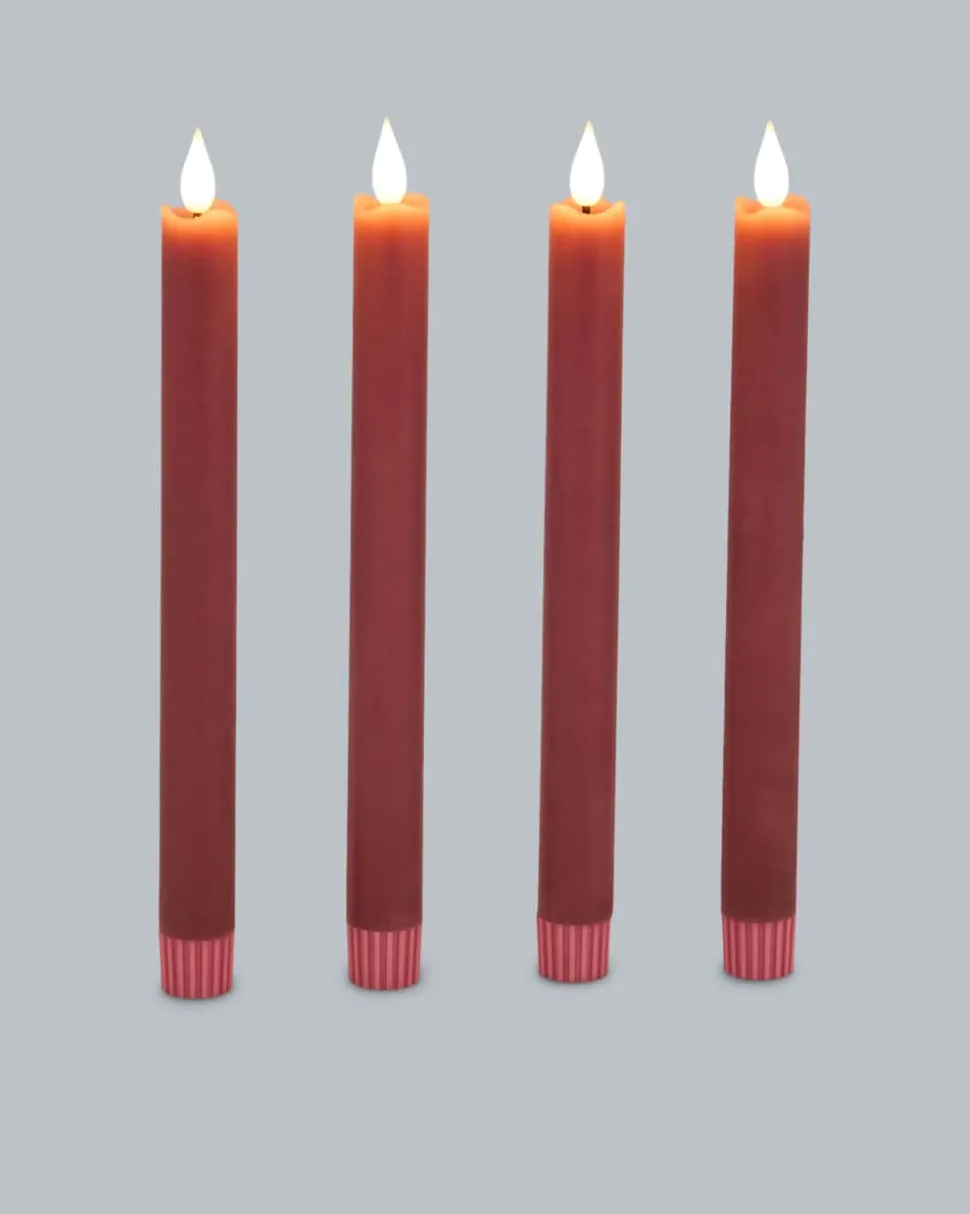 LED-Stabkerze "Long Shine", 4tlg.