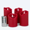 LED-Stumpenkerzen, 4tlg.