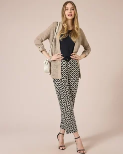 Longcardigan mit Metallicgarn