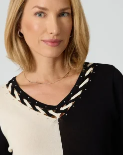 Pullover mit Steinchen