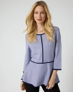 Pullover mit Volant-Saum