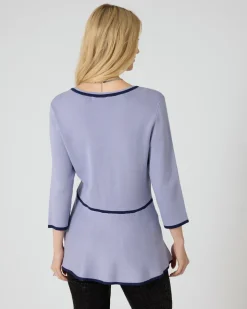 Pullover mit Volant-Saum