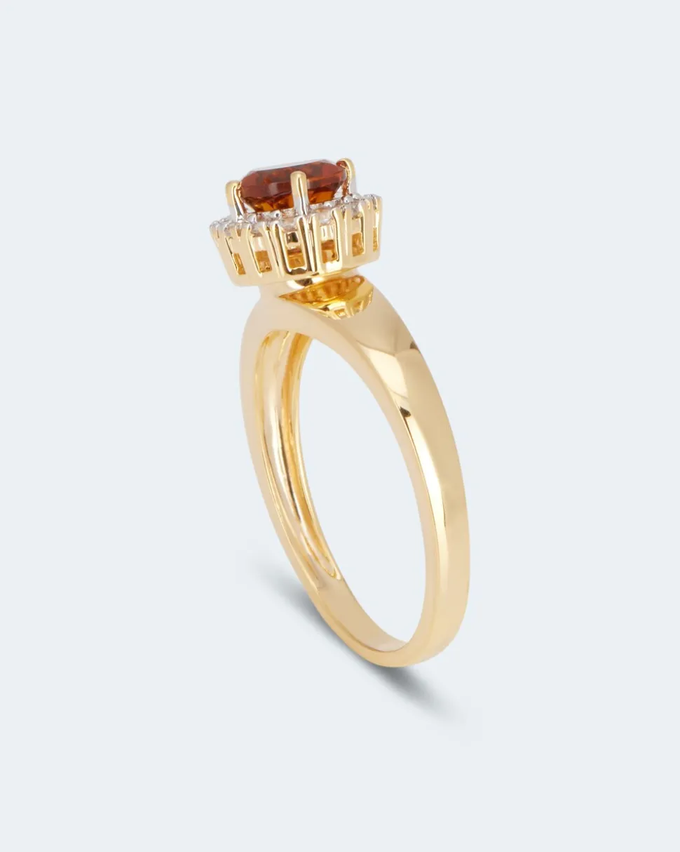 Ring mit Madeira Citrin