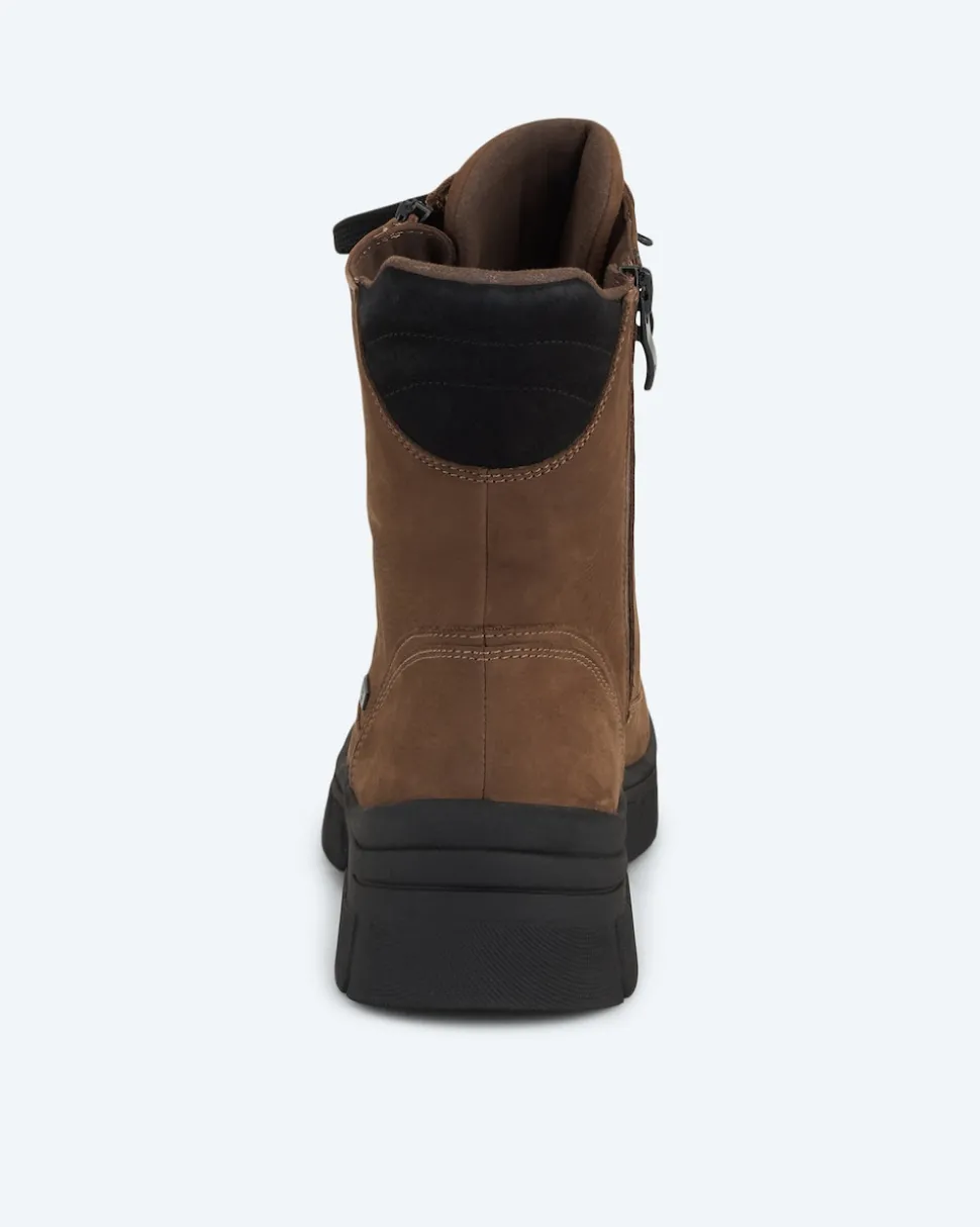 Schnürstiefel mit Zipper