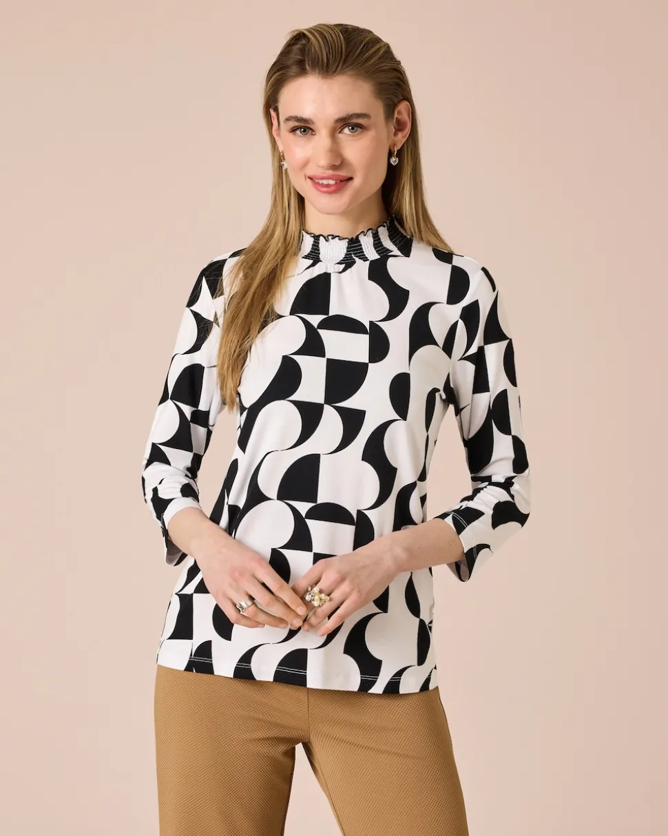 Shirt mit Bicolor-Druck