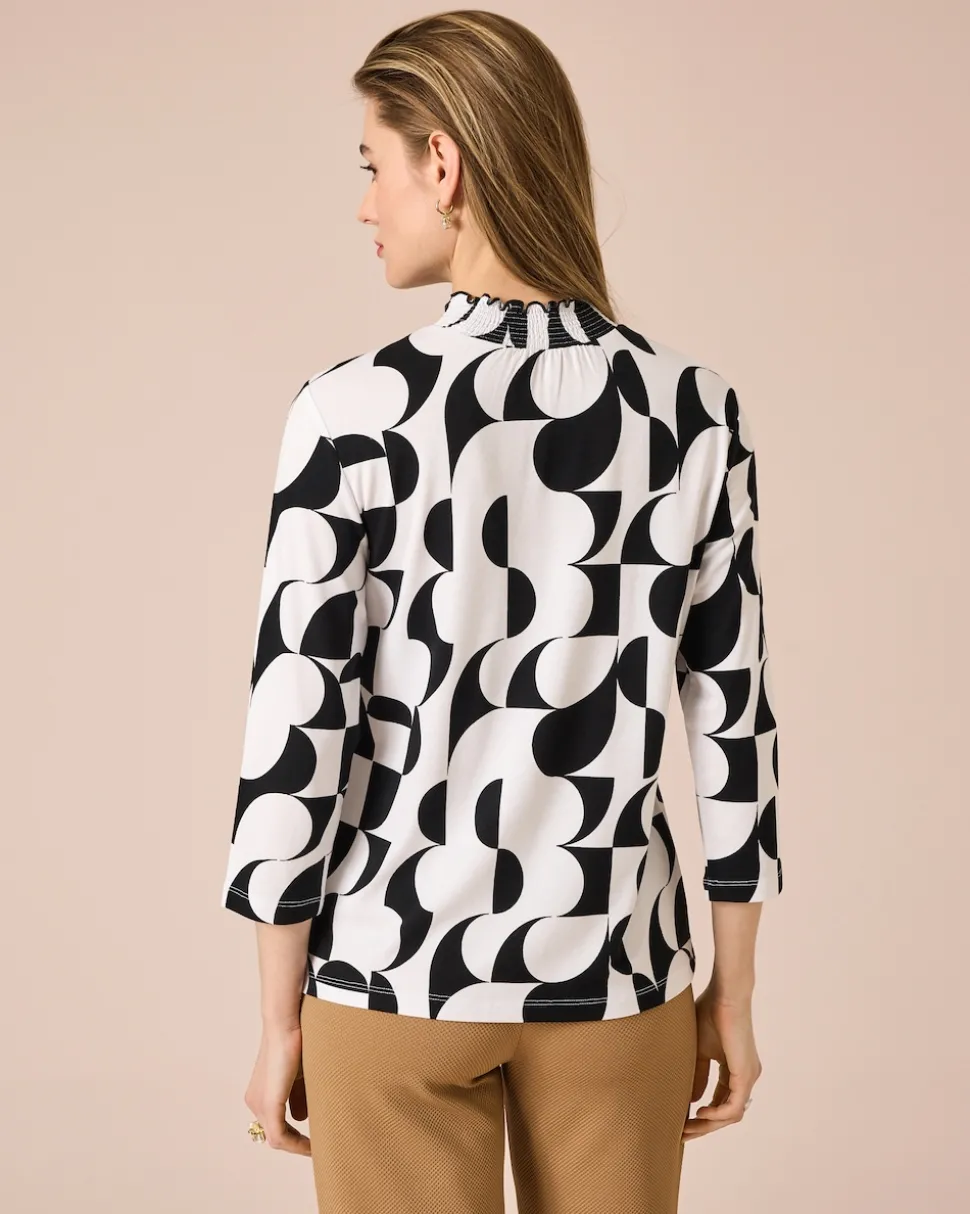 Shirt mit Bicolor-Druck