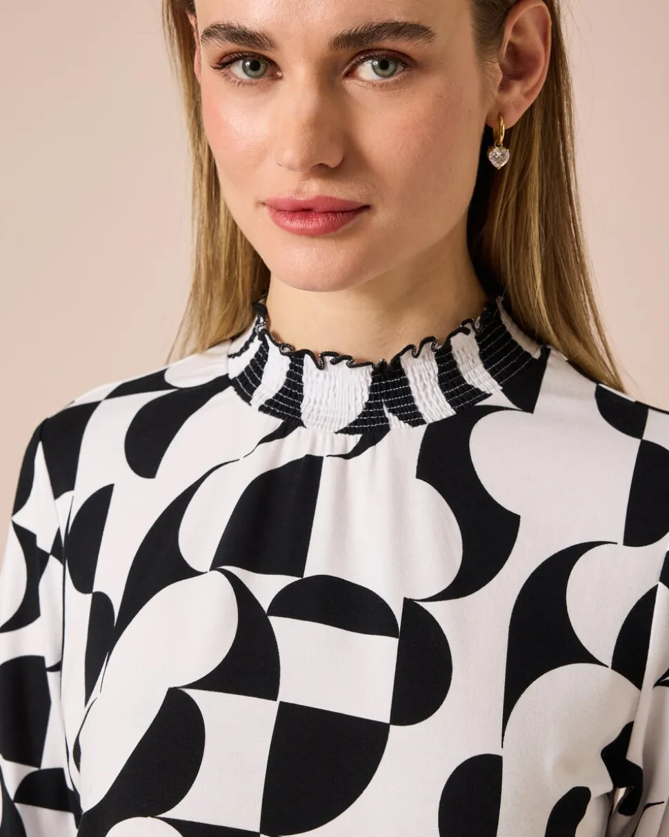 Shirt mit Bicolor-Druck