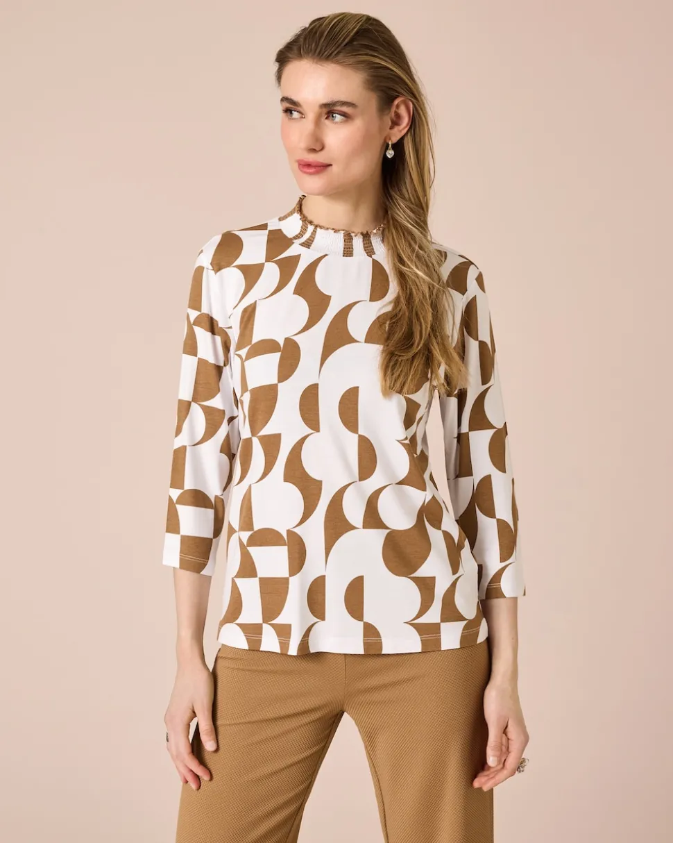 Shirt mit Bicolor-Druck