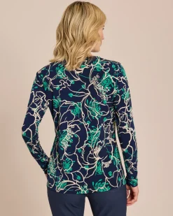 Shirt mit großem Blumendruck