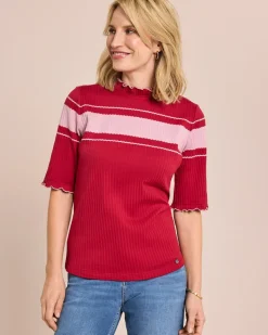 Shirt mit Kontraststreifen