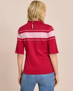 Shirt mit Kontraststreifen