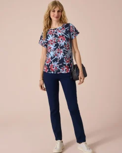 Shirt mit Palmen-Print