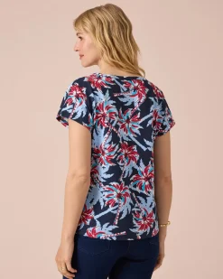 Shirt mit Palmen-Print
