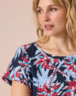 Shirt mit Palmen-Print