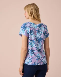 Shirt mit Palmen-Print