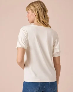 Shirt mit Smok-Detail