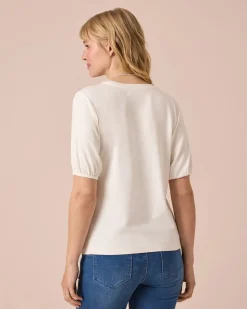 Shirt mit Smok-Detail