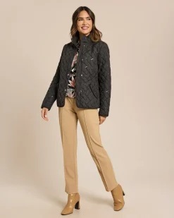Steppjacke mit Paillettenapplikation
