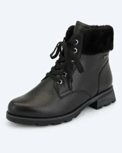 Stiefelette mit Webpelz