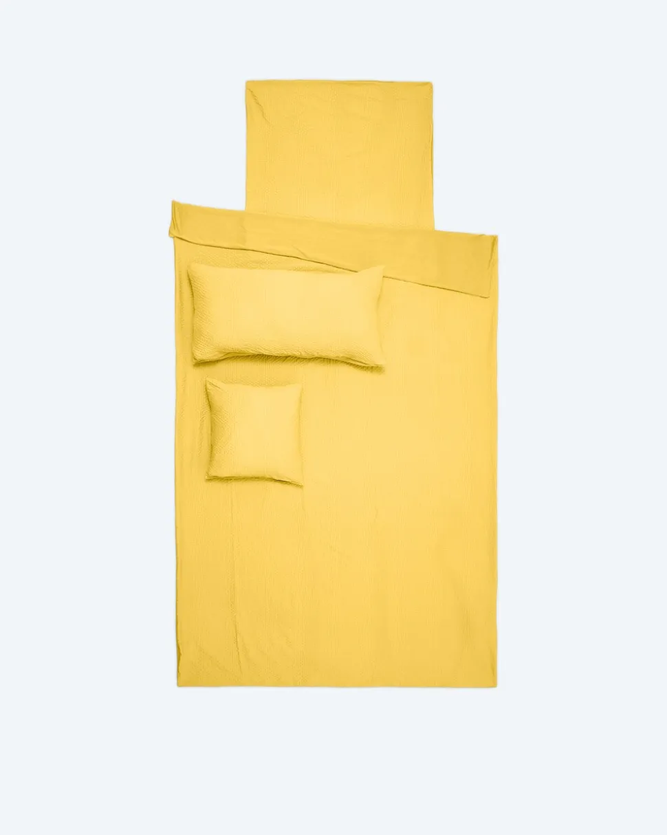 SuperSoft Seersucker Wendebettwäsche "Uni", 4tlg.